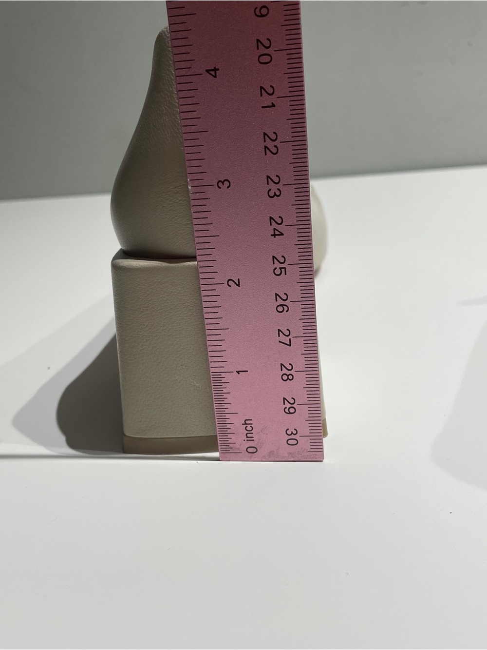 LoQ Classic Square-Toe Block Heel Pumps in Cream 5.5 - Picture 12 of 12